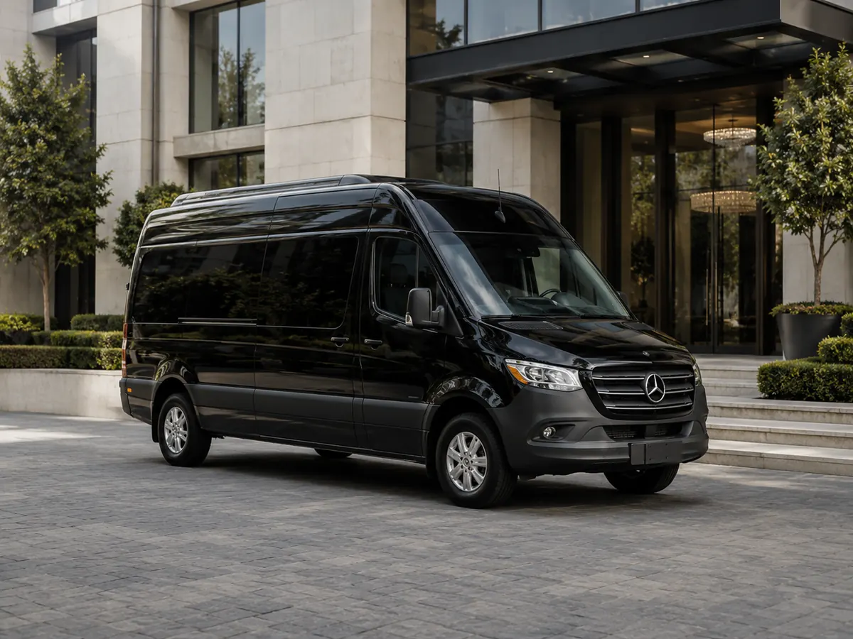 Black Mercedes Sprinter